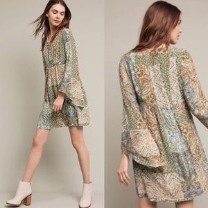 Anthropologie Floreat Amelie Silk Kimono Dress 2